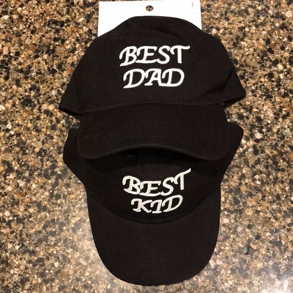 NEW Goodfellow Best Dad Best Kid Hats - Picture 1 of 6
